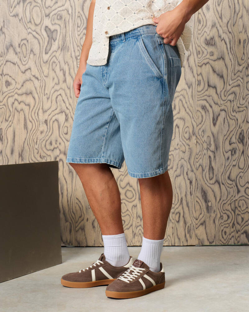 Lucid League Denim Walk Shorts for Mens