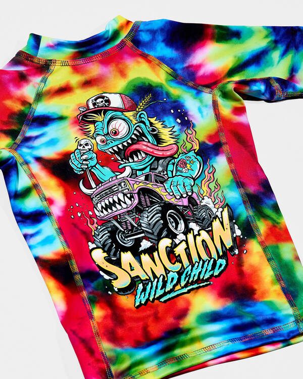 Sanction Toddlers' Metal Mayhem Short Sleeve Rash Vest for Mens