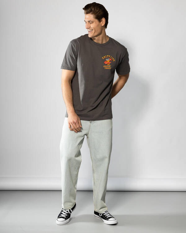 Salty Life Crushing Tinnies T-Shirt for Mens