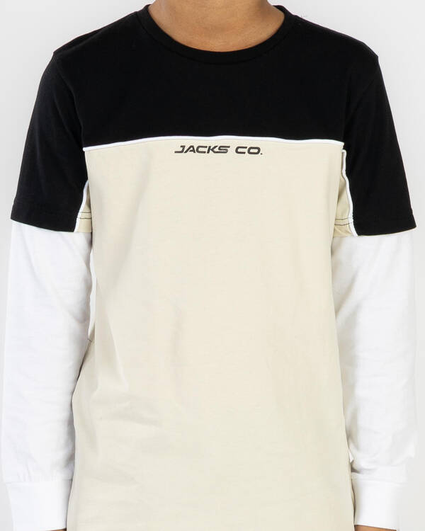 Jacks Boys' Cloudline Layered Long Sleeve T-Shirt for Mens