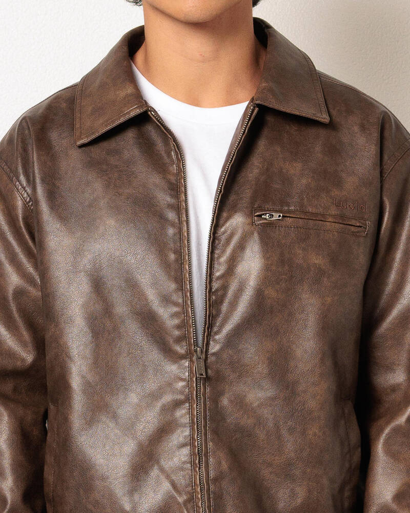 Lucid Regalia Faux Leather Jacket for Mens
