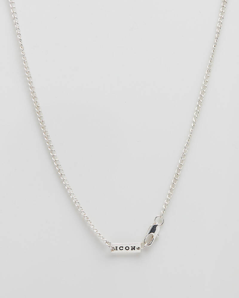 Icon Brand Amplified Corregated Dog Tag Necklace for Mens