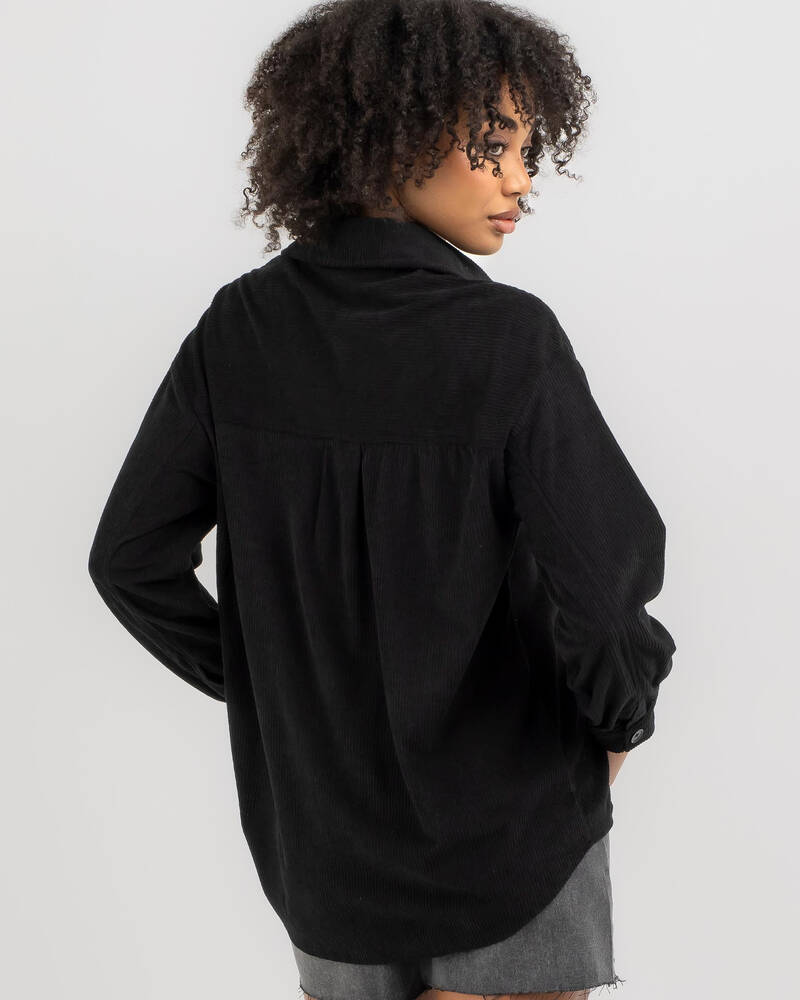 Mooloola Ontario Cord Long Sleeve Shirt for Womens