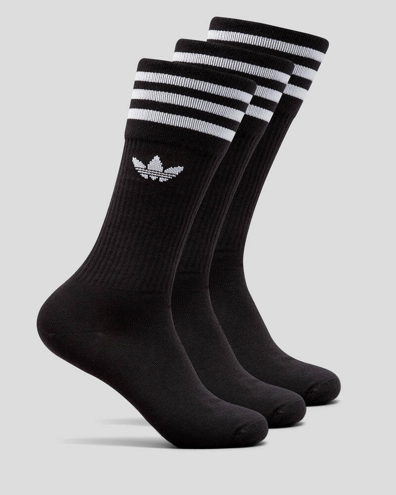 adidas Womens Solid Crew Sock Pack for Womens