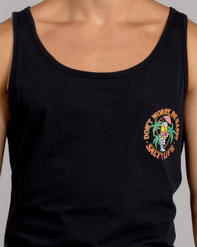 Salty Life Don't Worry Singlet for Mens