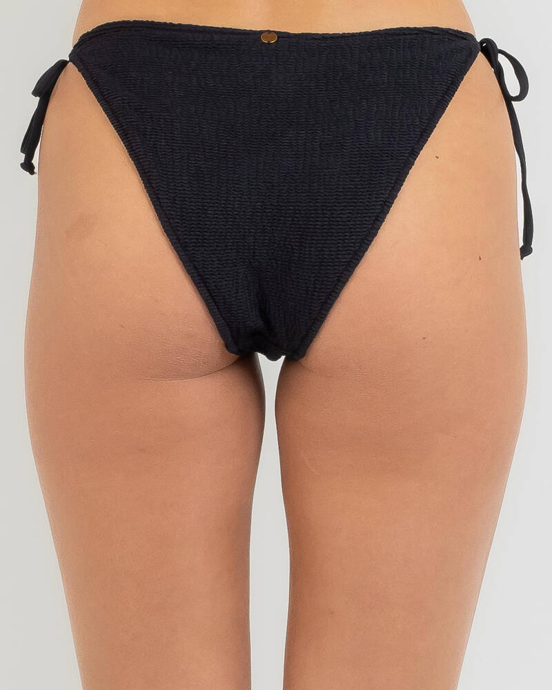Kaiami Meredith Scrunch Tie Side Bikini Bottom for Womens