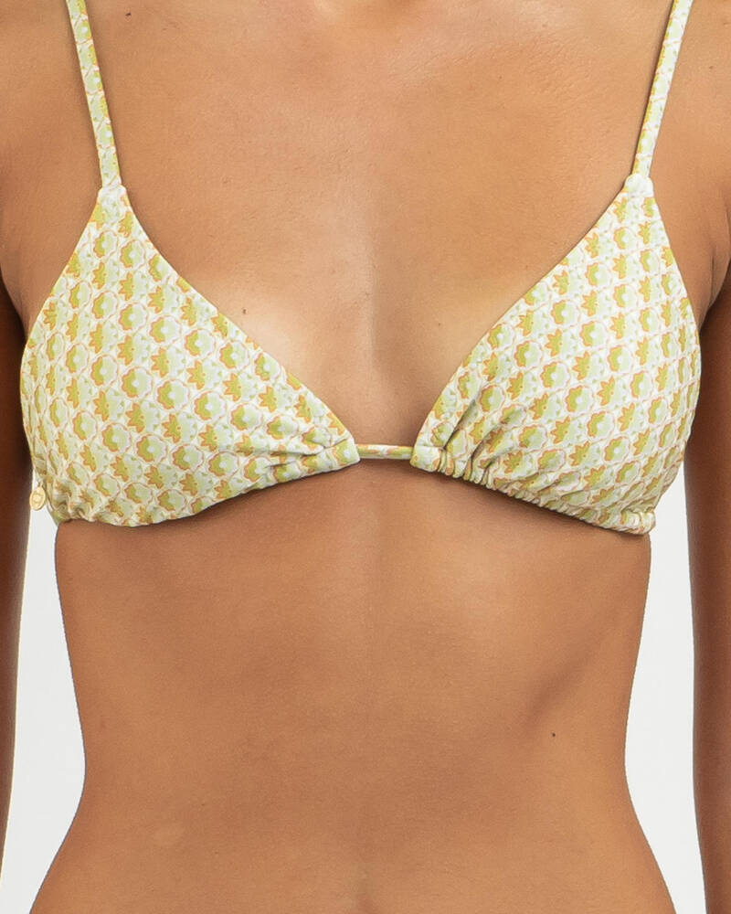 Rhythm Virgo Slide Triangle Bikini Top for Womens