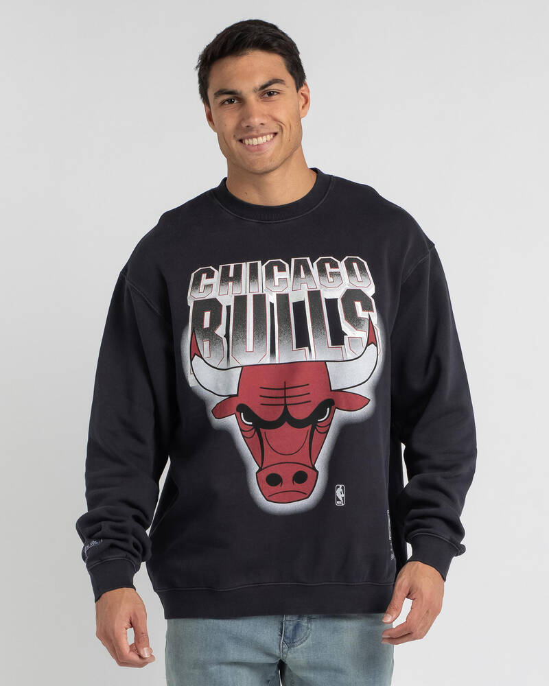 Mitchell & Ness Vintage 90s Chicago Bulls Crew Neck Sweatshirt for Mens