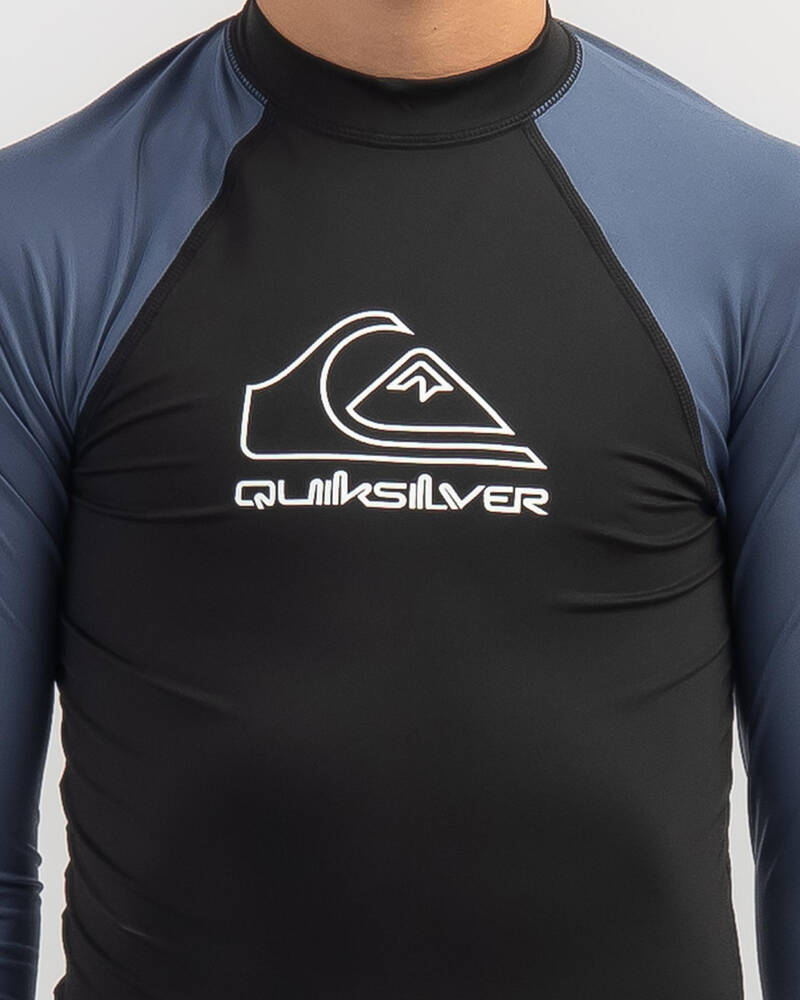 Quiksilver On Tour Sleeve Rash Vest In Bering Sea - Fast Shipping & - City Beach United States