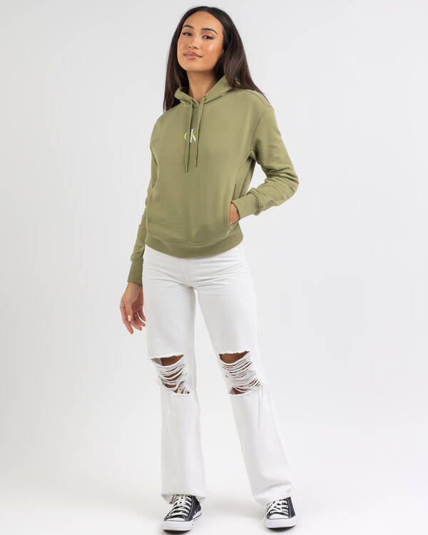 Calvin Klein Monogram Logo Hoodie for Womens
