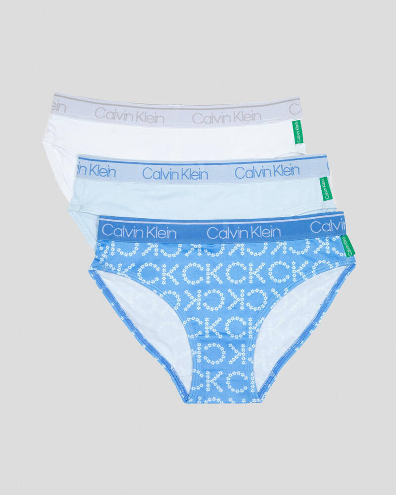 Calvin Klein Girls' Recycled Collection Bikini Brief 3 Pack for