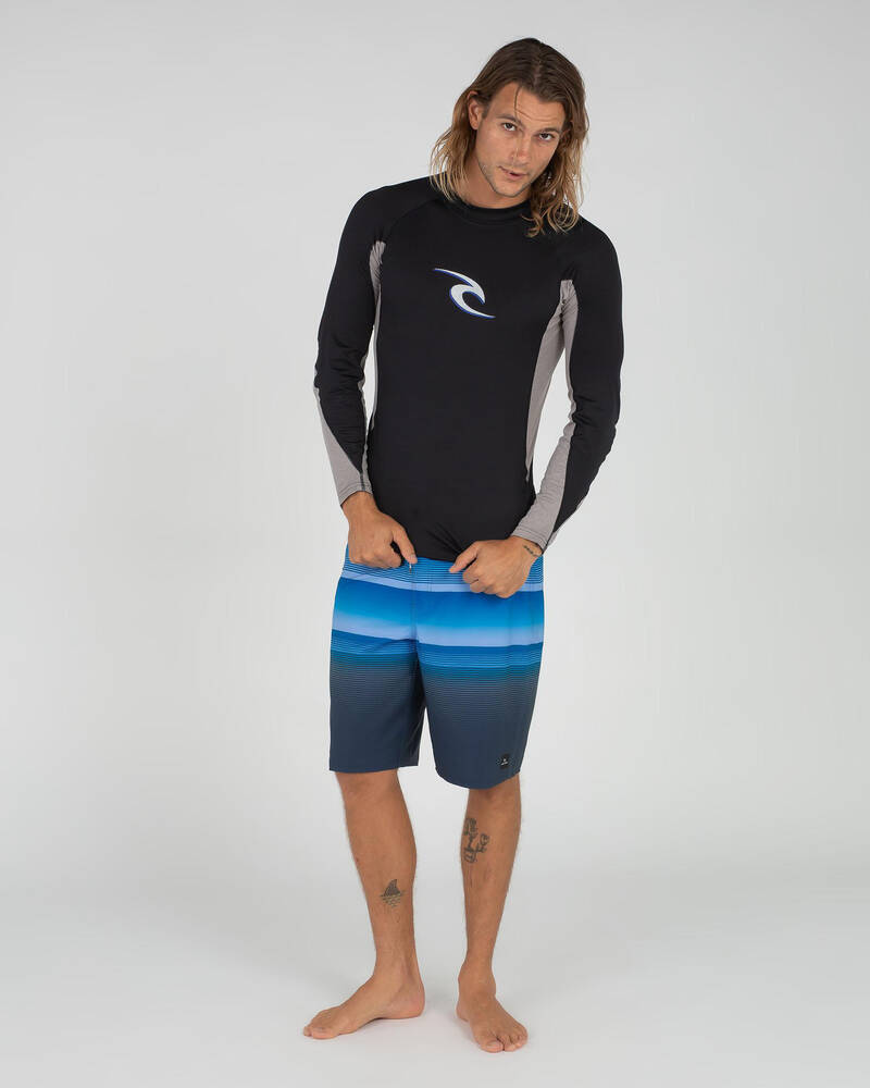 Rip Curl Wave Long Sleeve Rash Vest for Mens
