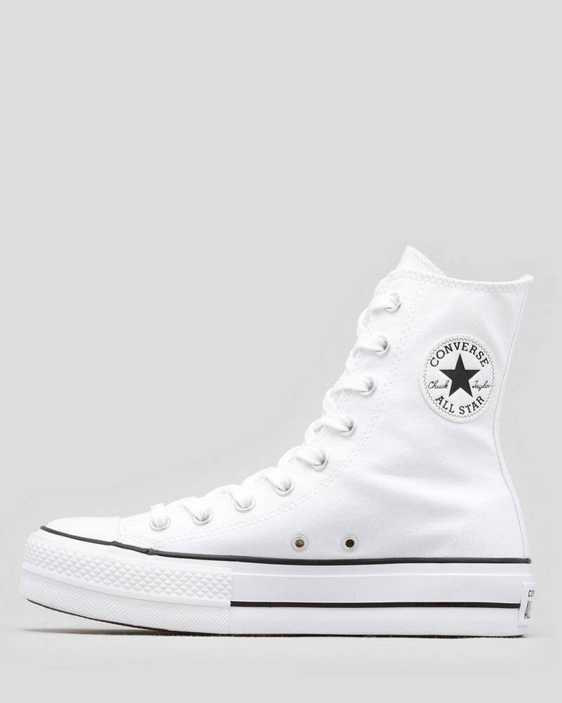 Converse Womens Chuck Taylor All Star Lift XHI Hi-Top Shoes In White ...