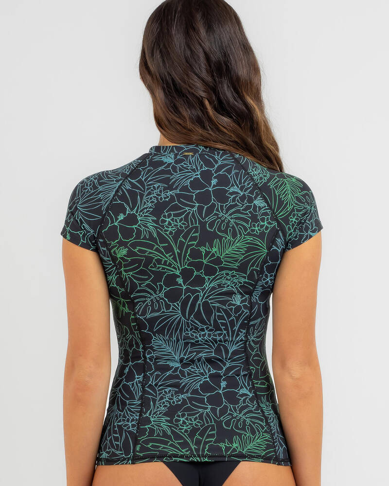 Topanga Pacific Cap Sleeve Rash Vest for Womens