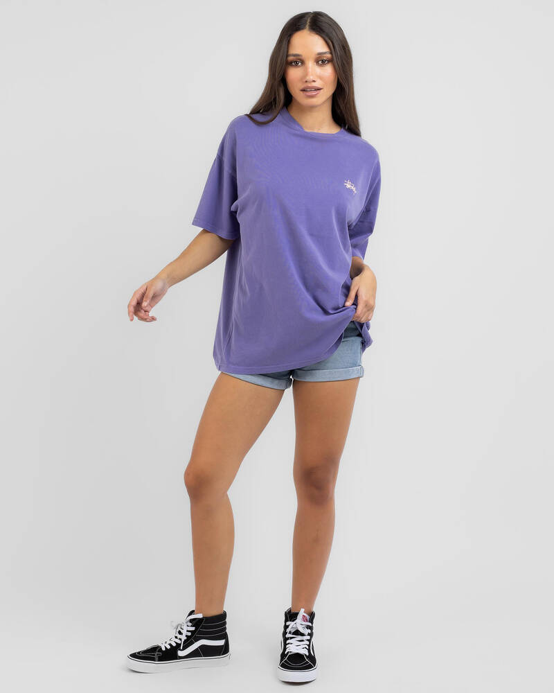 Stussy Graffiti Pigment Relaxed T-Shirt for Womens