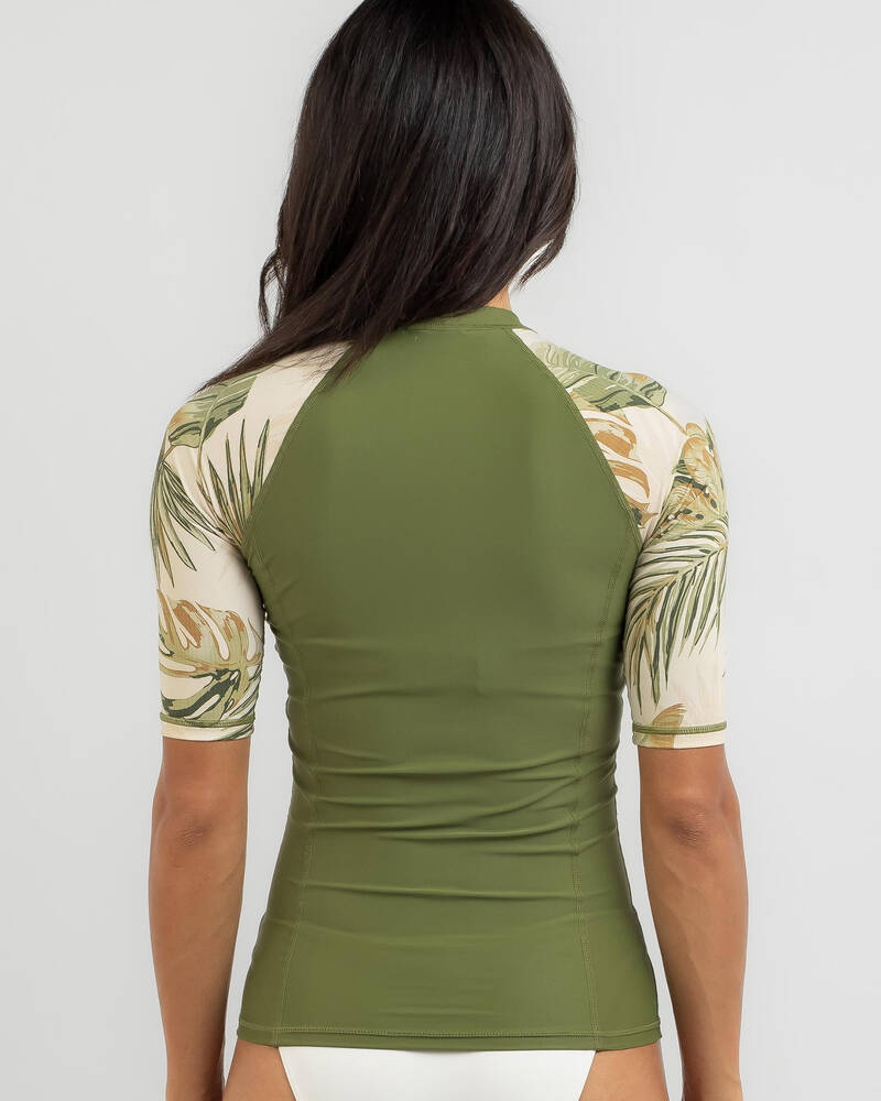 Billabong Tropicana Short Sleeve Rash Vest for Womens