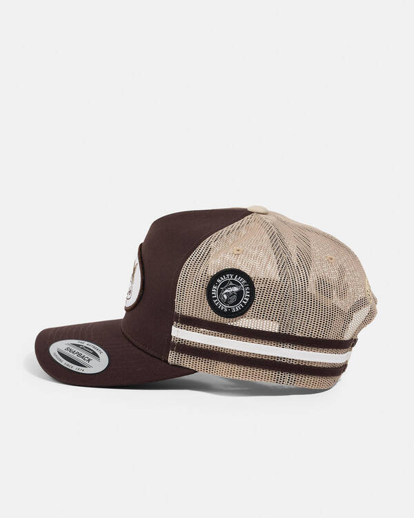 Salty Life Fishing Club Tall Trucker Cap for Mens