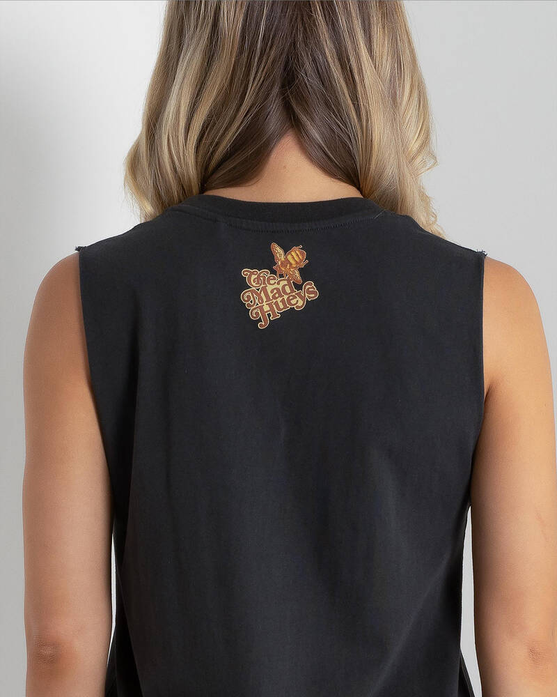 The Mad Hueys Sunflower Anchor Muscle Dress for Womens