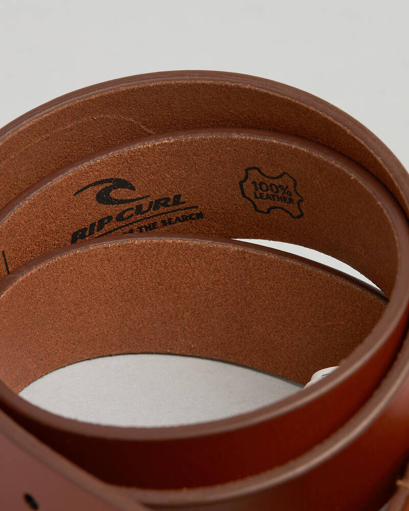 Rip Curl Cut Down Leather Belt for Mens