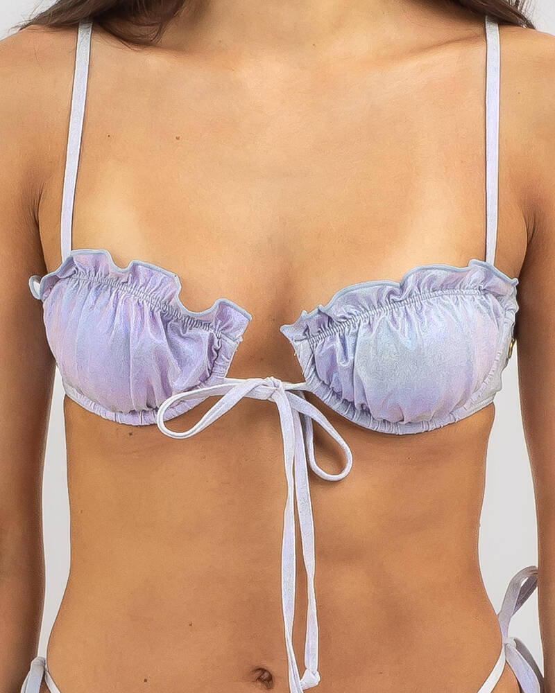 Kaiami Princess Iridescent Underwire Bikini Top for Womens