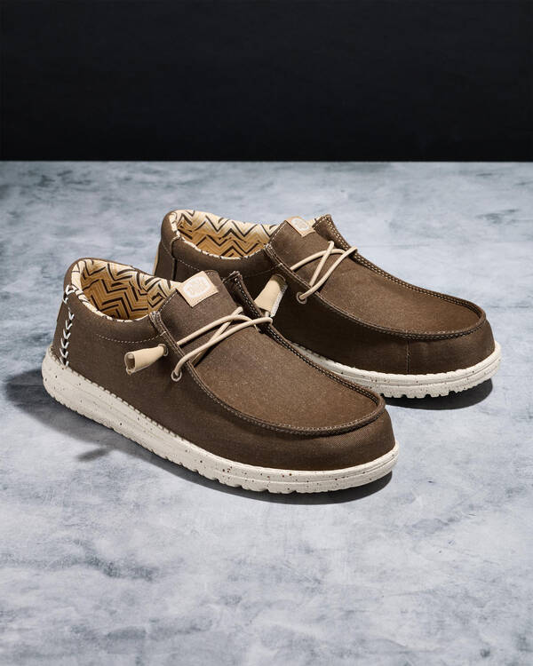 HEYDUDE Wally Stretch Canvas Shoes for Mens