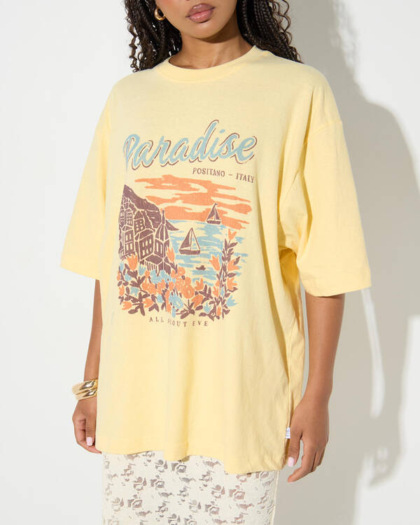 All About Eve Positano Oversized T-Shirt for Womens