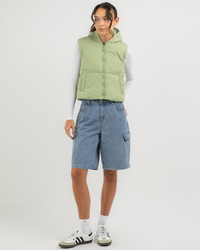 Ava And Ever Icy Hooded Puffer Vest for Womens image number null