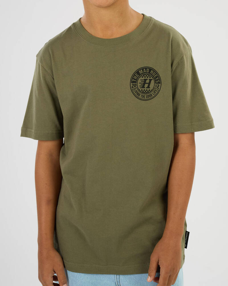 The Mad Hueys Boys' Checker Hueys T-Shirt for Mens