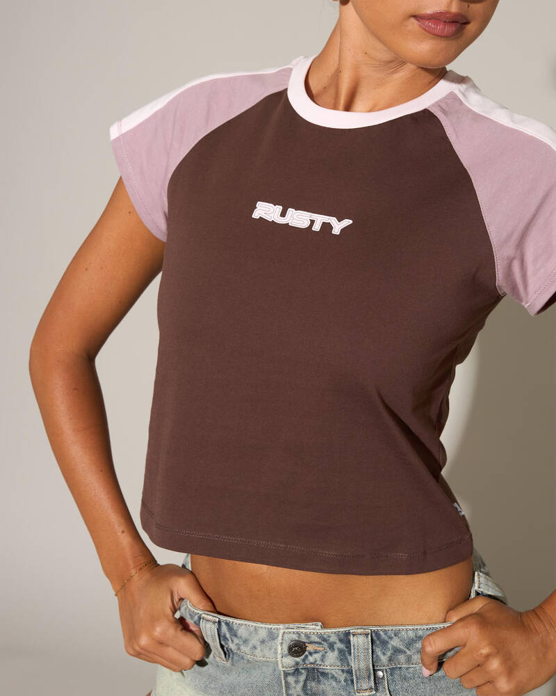 Rusty Bradley Mini Cap Sleeve T-Shirt for Womens