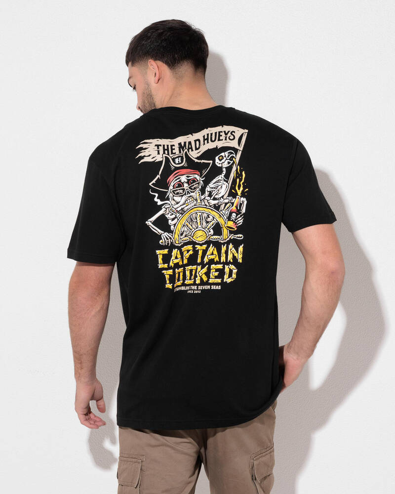 The Mad Hueys Stumbling Captain Cooked T-Shirt for Mens