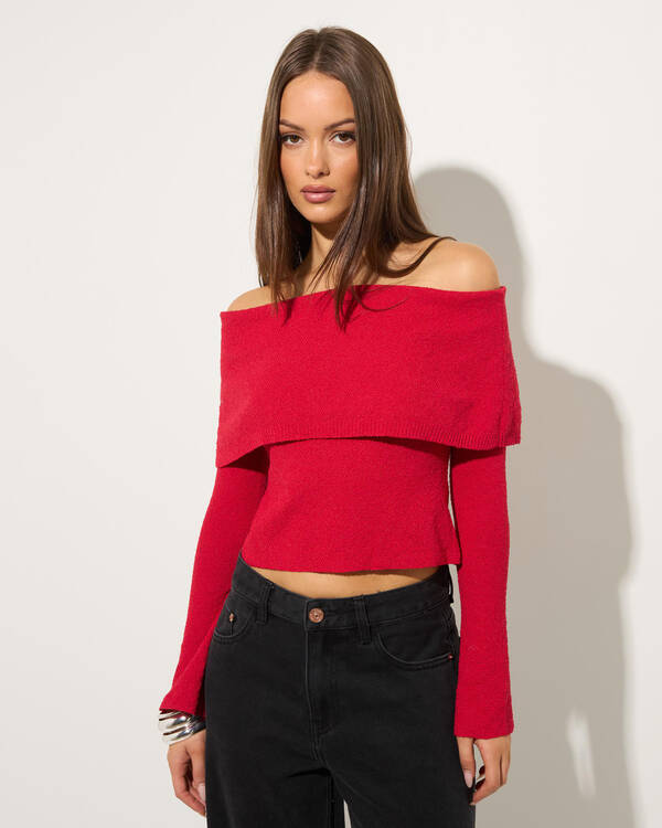 Dixie Off Shoulder Knit Top