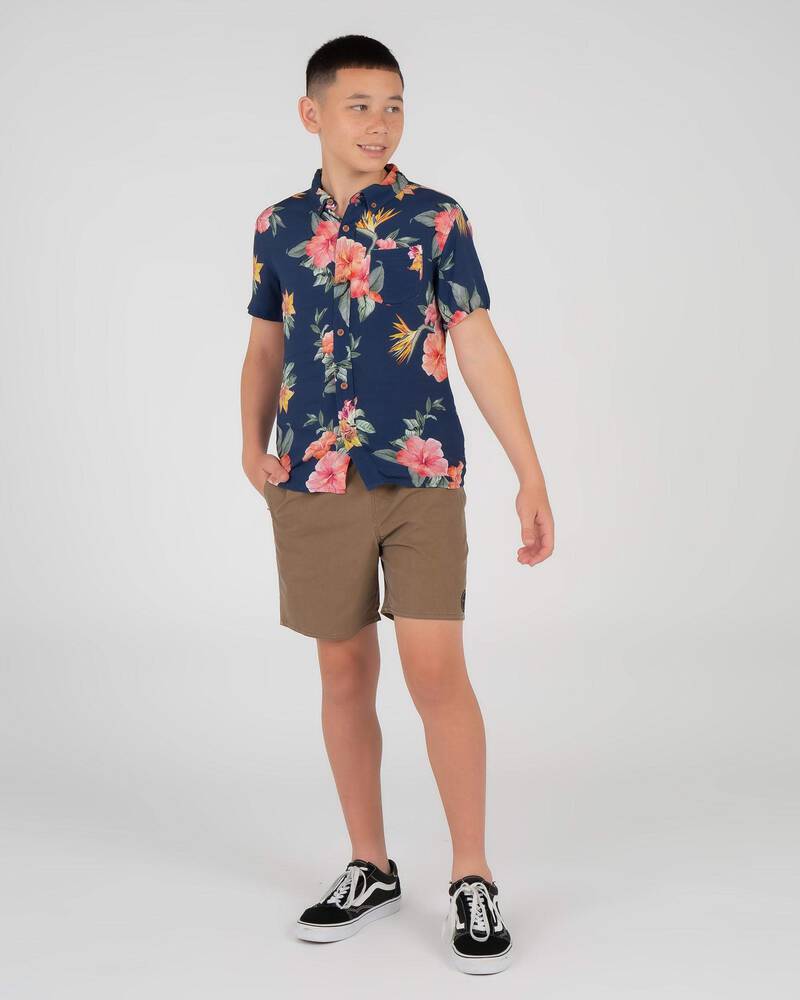 Skylark Boys' Reef Elastic Waist Shorts for Mens