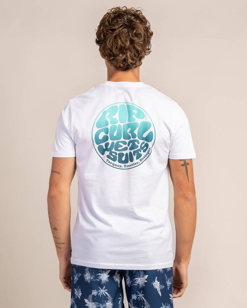 Rip Curl Wettie Passage Icon - Heren Surf Lifestyle T-shirt met korte mouwen Hart Beach Surfshop