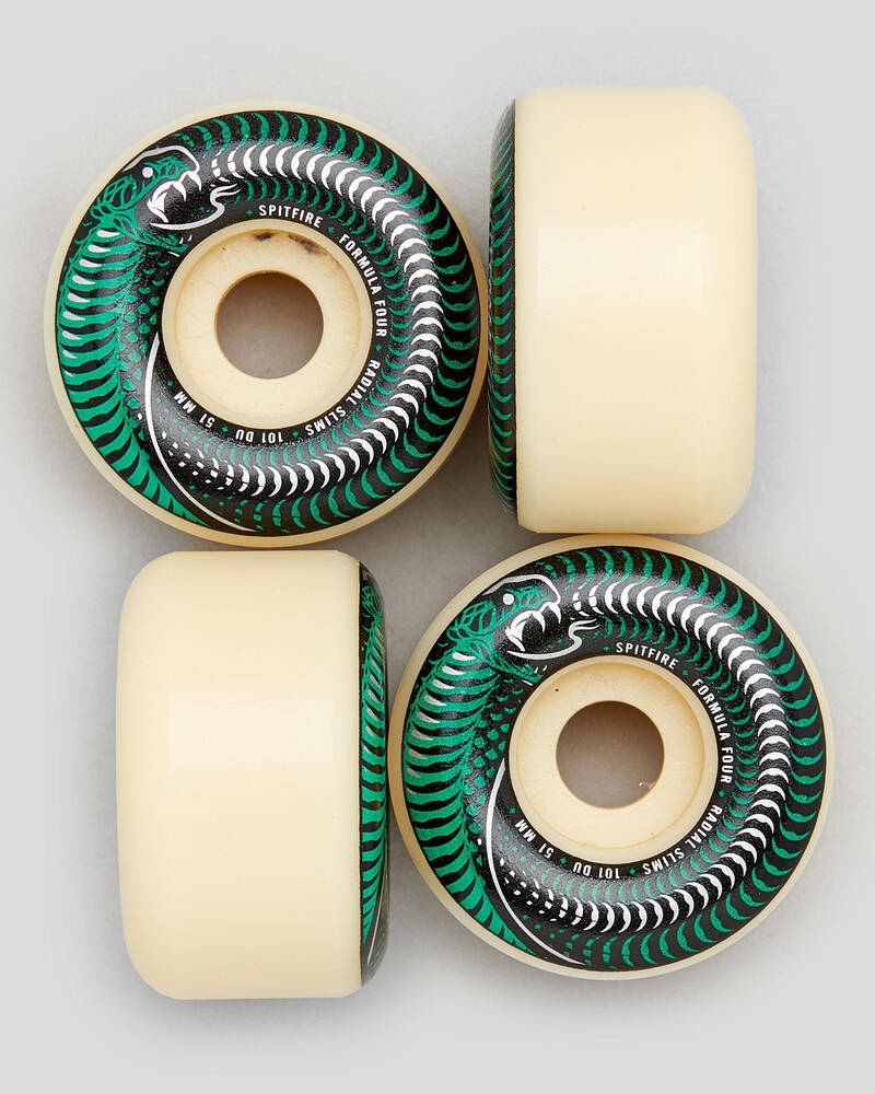 Spitfire F4 101D Radial Slim 51mm Skateboard Wheels for Unisex