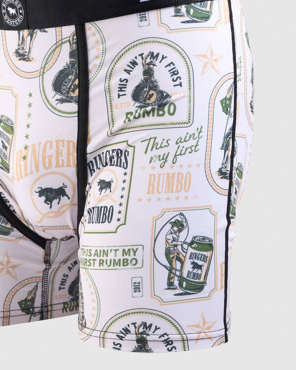 Ringers Western Aint My First Rodeo Trunks for Mens