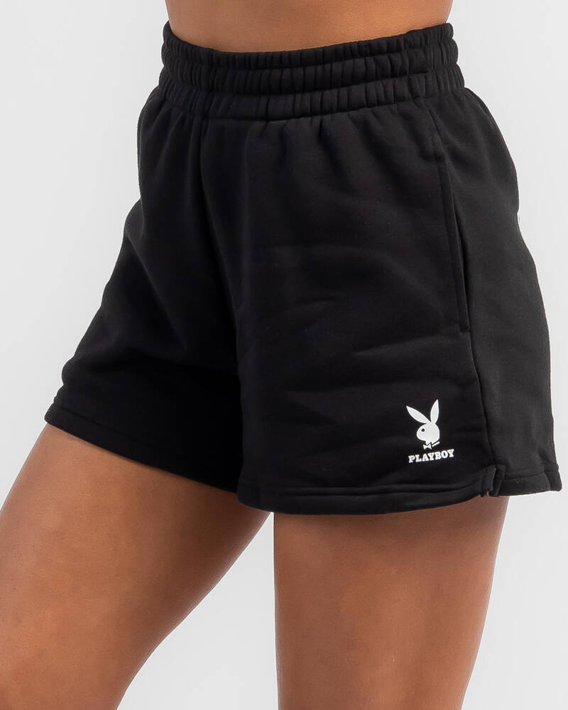 Playboy Bunny O Track Shorts for Womens