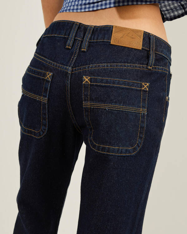 Rusty Freida Flare Low Rise Jeans for Womens