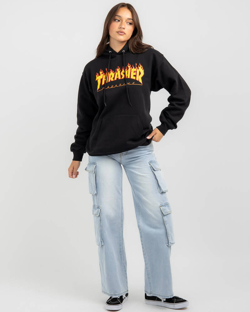 Thrasher Flame Hoodie for Womens