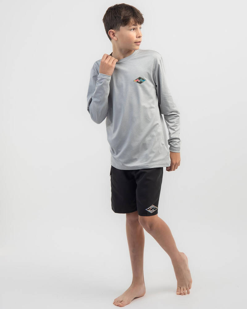 Billabong Boys' Diamond Shoreline Long Sleeve Wet Shirt for Mens