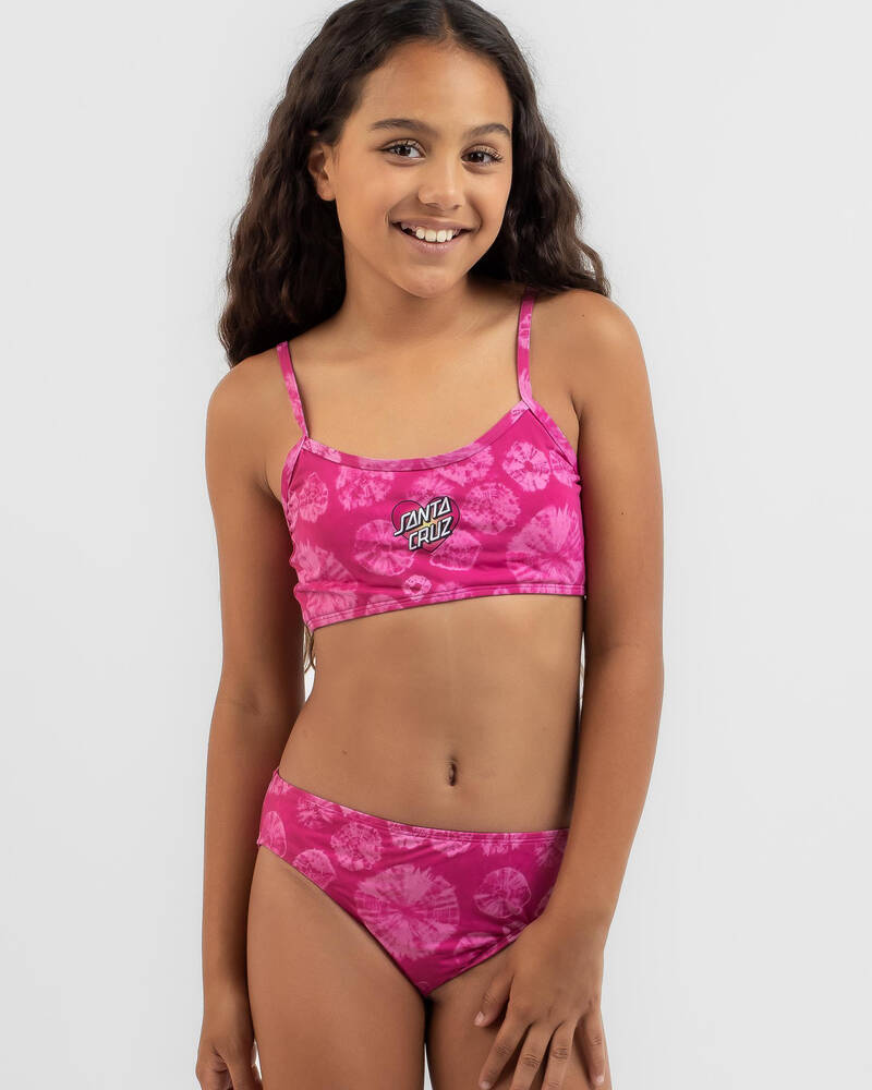 Santa Cruz Girls' Gradient Heart Dot Bikini Set for Womens