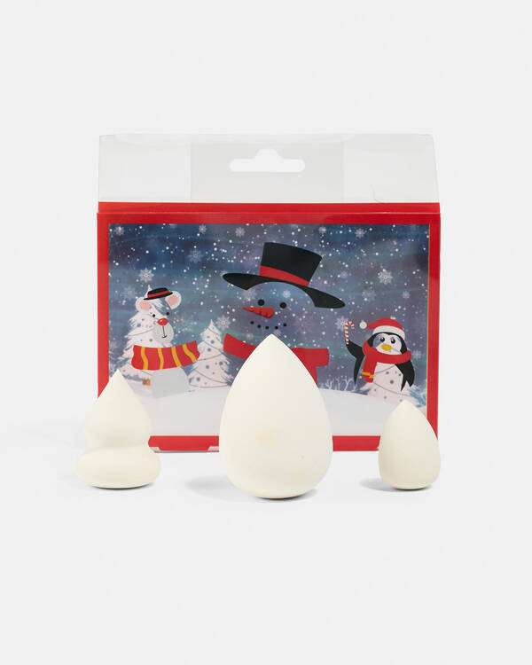 Get It Now Christmas Makeup Sponge 3 Pack for Womens