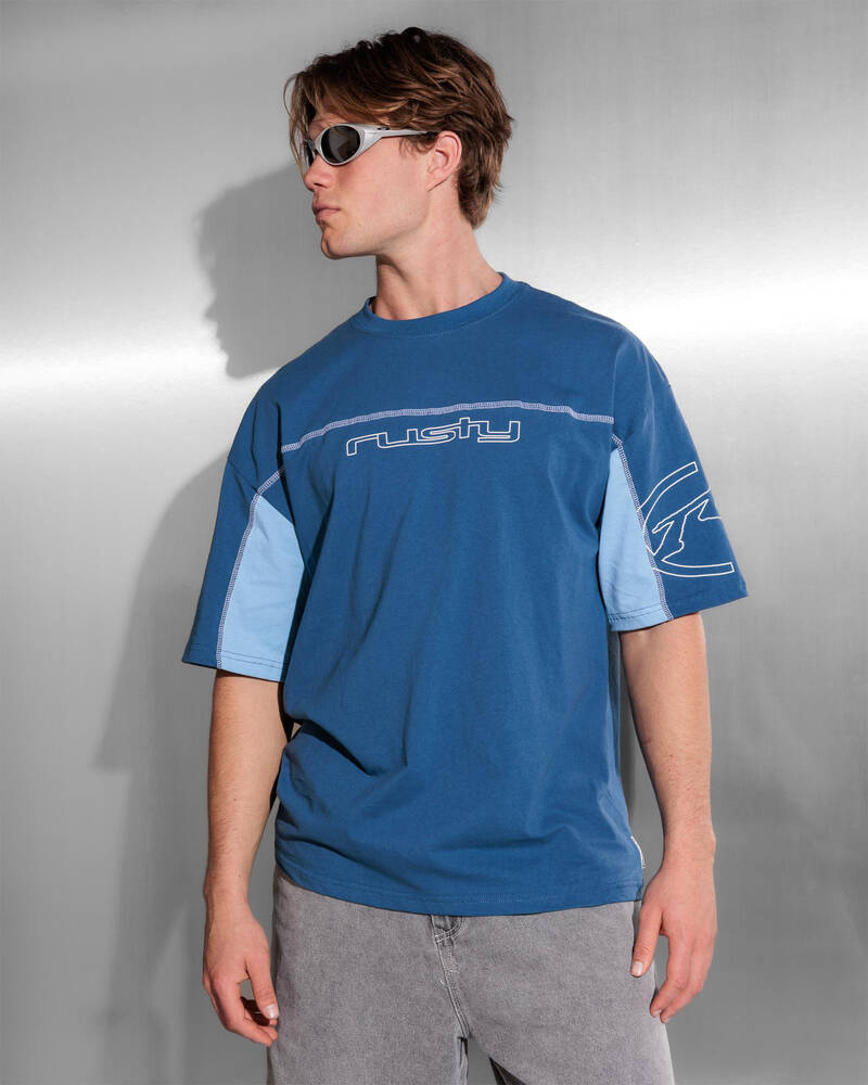 Rusty Cyberwave Short Sleeve T-Shirt for Mens