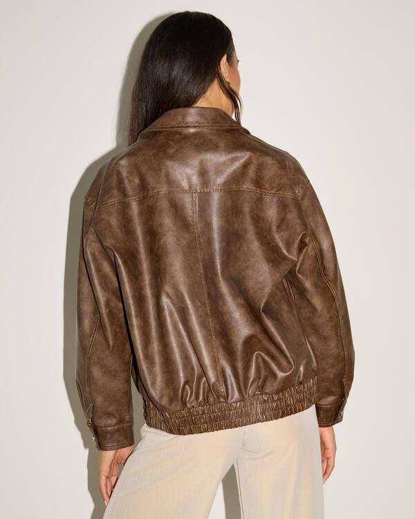 Ava And Ever Falcon Faux Leather Jacket for Womens