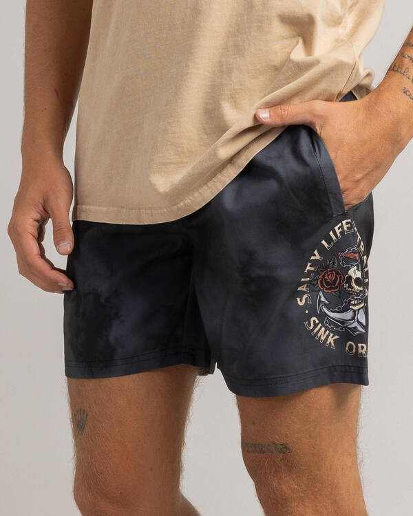Sink Or Swim Elastic Waist Shorts