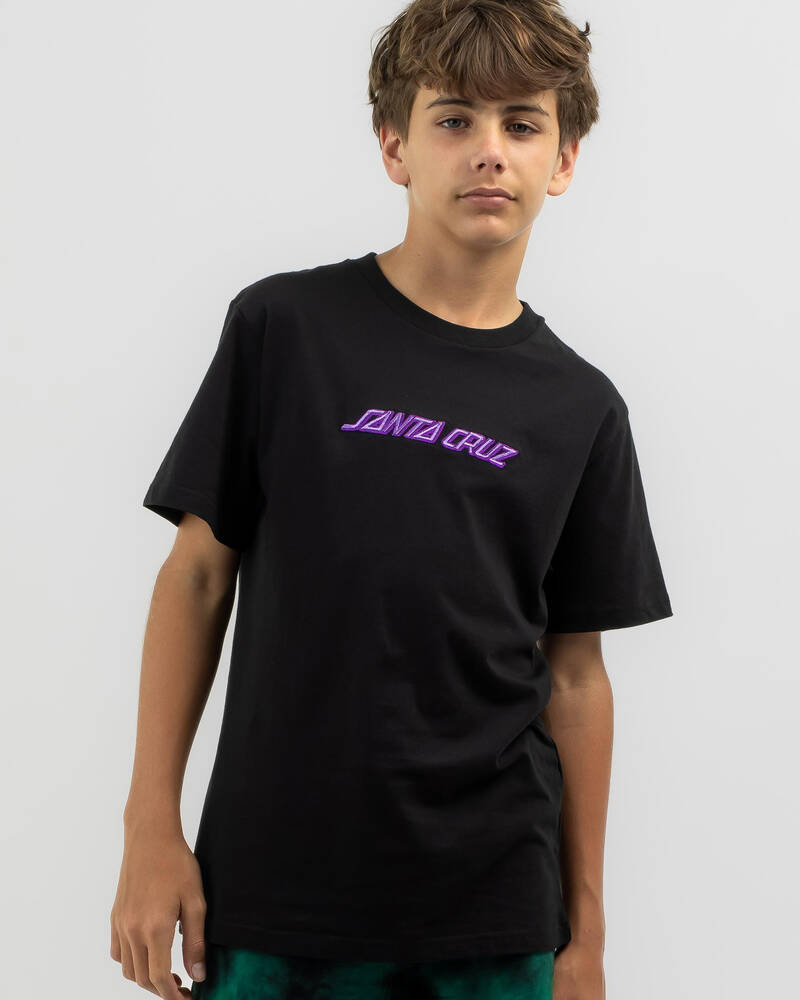 Santa Cruz Boys' Inferno Strip Hand T-Shirt for Mens