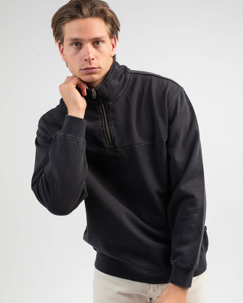 Quiksilver Shadow Quarter Zip Sweatshirt for Mens