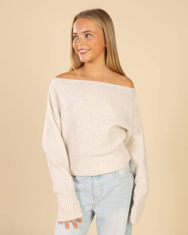Girls' Anni Off Shoulder Knit Jumper