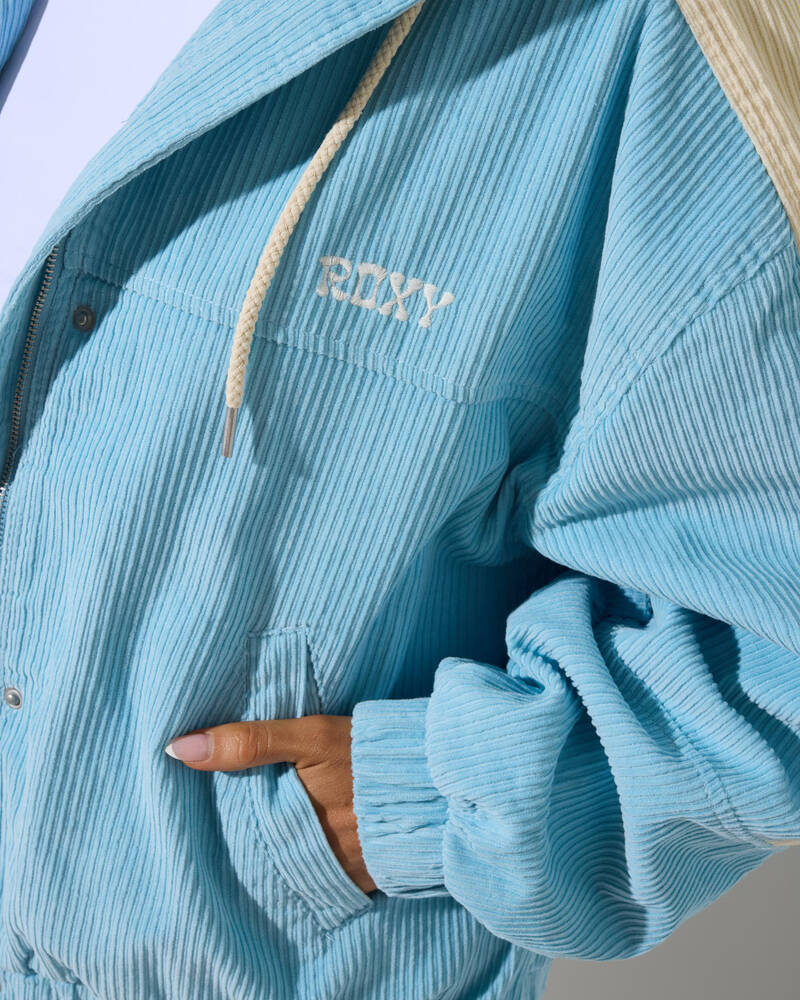 Roxy Duo Cord Hooded Jacket for Womens