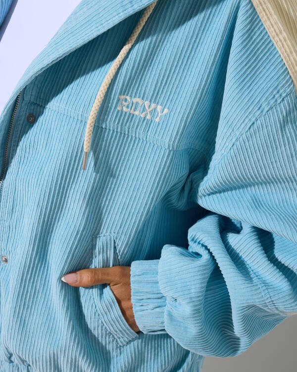 Roxy Duo Cord Hooded Jacket for Womens
