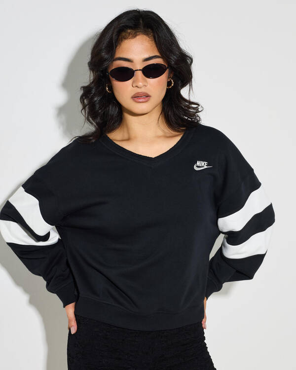 Club Fleece V-Neck Crew Sweatshirt